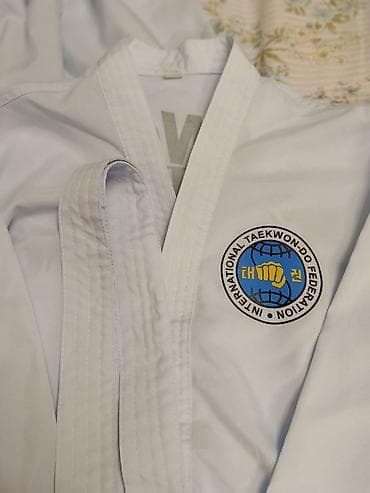 войеный форма: Добок для таэквондо ITF (Taekwon-Do IF) - Комплект: куртка, штаны на — 2