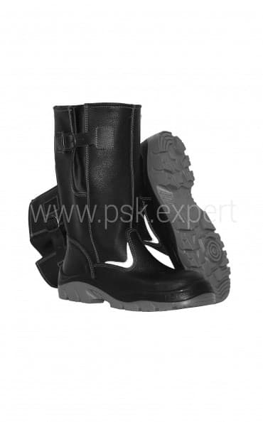 обувь рабочий: Сапоги Комфорт кожаные с металлическим подноском (рабочая обувь) — 1