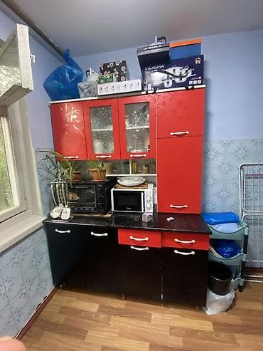 Мебельные гарнитуры: Кухонный гарнитур, Б/у, цвет - Красный, Самовывоз — 2