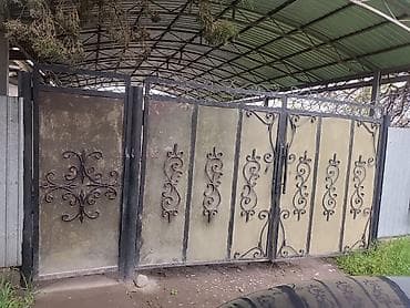 шарниры для дверей: Ворота толстая железо как бранировонное с стойками и калиткой. Село — 1