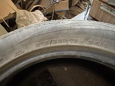 w210 55: Пара летних шин 215/55 R17 94H. 4 штуки разныештук по одной 1000 сом — 1