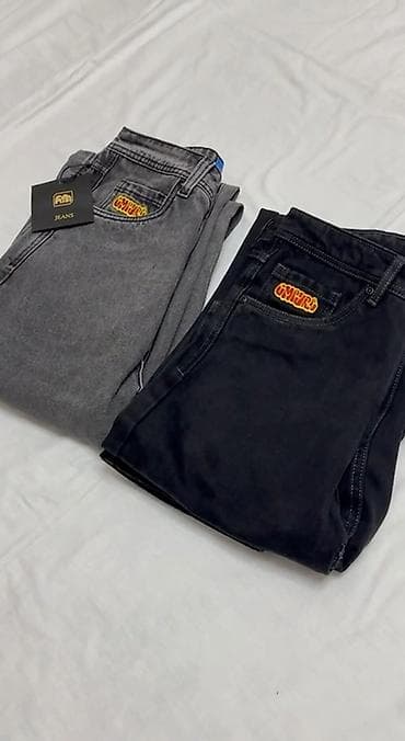 мужские жынсы: Мужские джинсы, Новый, цвет - Черный, Бесплатная доставка — 4