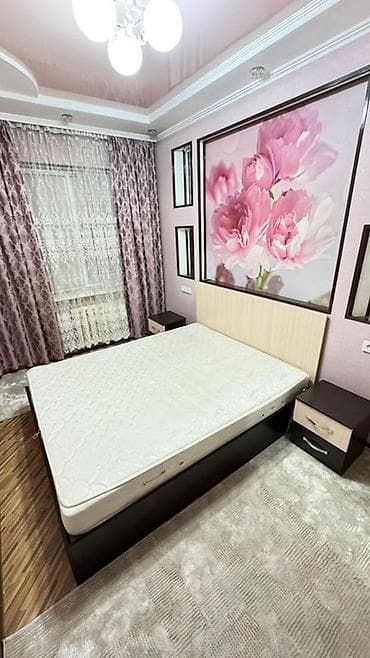 Двуспальные кровати: Двуспальная кровать, С матрасом, длина - 200 см — 5