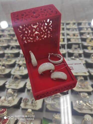 свадебные платья от производителя: Набор украшений, Проба 925, Женские, Новый — 4