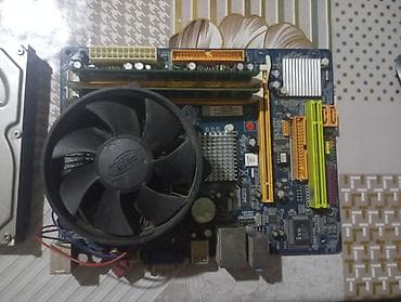 Материнская плата б/у Состав: - Материнская плата формата microATX на