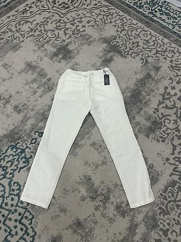Брюки: Брюки Polo Ralph Lauren, модель с эластичным поясом - Цвет: белый — 2