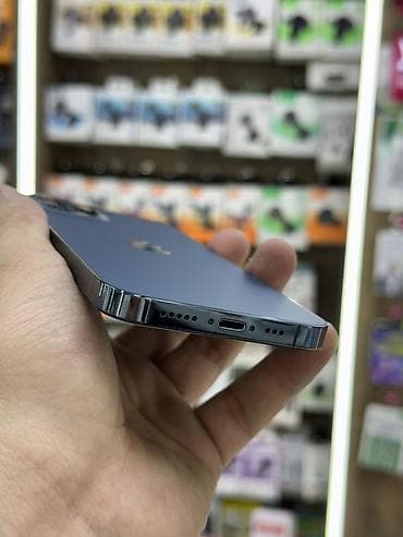 playstation 5 pro бишкек: IPhone 12 Pro, Колдонулган, 128 ГБ, Pacific Blue, Коргоочу айнек, 74 % — 3