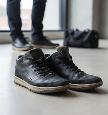 лиман кроссовки: Мужские кожаные кеды/сникеры, размер 43 (маркировка на ярлыке — 1