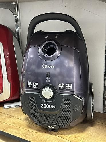 hepa: Пылесос Midea 2000W с мешком для пыли и HEPA-фильтром. Основные — 2