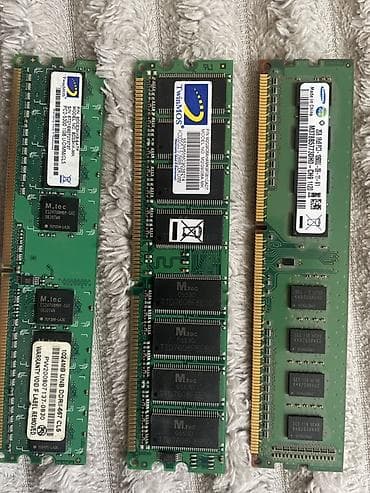 Оперативная память, Б/у, Samsung, До 2 ГБ, DDR2, 1333 МГц, Для ПК