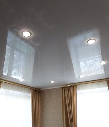 натишной потолок: Натяжной потолок Глянцевое Монтаж — 1