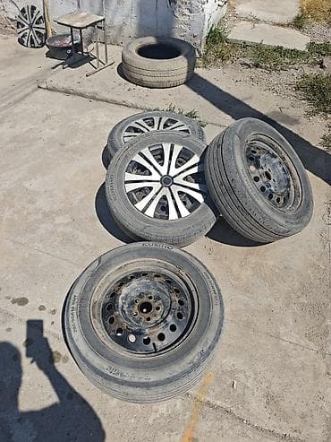 мото спортивные: Комплект из 4 5/100 колёс в сборе: стальные диски R16 + шины Kumho — 2