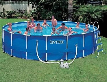 купал: 457/122 см модель 28242 Сборный бассейн Intex Metal Frame легко и — 4
