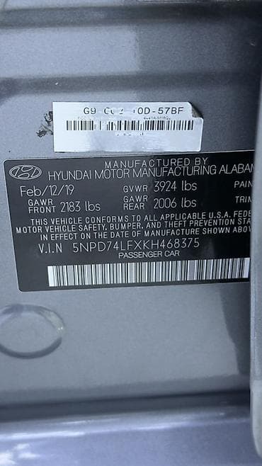 hynday elantra: Hyundai Elantra: 2019 г., 2 л, Автомат, Бензин, Седан — 5