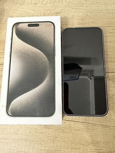 macbook 15: IPhone 15 Pro Max, Б/у, 256 ГБ, Natural Titanium, Коробка, 85 % — 4