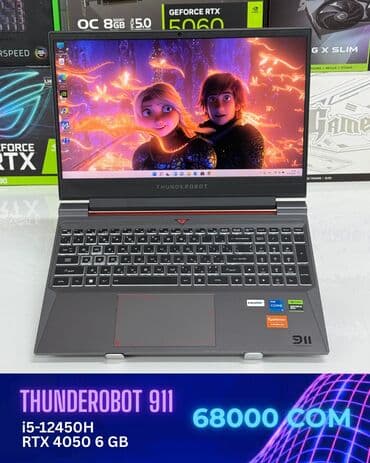 Ноутбук, Thunderobot, 16 ГБ ОЭТ, Intel Core i5, 15.6 ", Колдонулган, эс тутум NVMe SSD