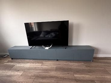 пастафка телевизор: Телевизордун шкаф жана стенди, Полго орнотулма, түсү - Боз — 1