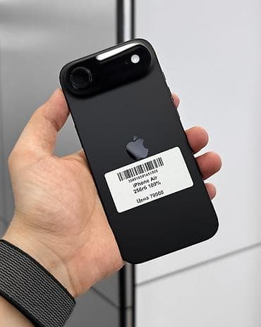 poco 3pro: IPhone Air, Б/у, 256 ГБ, Черный, Зарядное устройство, Чехол, Кабель, В рассрочку, 100 % — 3