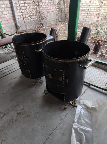 продаю оборудование для кафе: Печь для казана диаметр 50 см высота 60 см толщина стали 3 мм — 2