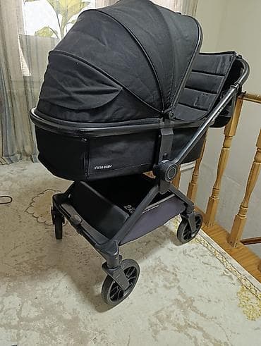иннинг бейби: Детская коляска 2-в-1 Ining Baby (люлька + прогулочный блок) - — 7
