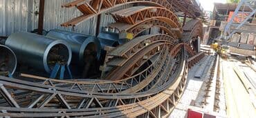 потолки натяжные: ФЕМЫ АРКИ НАВЕСЫ Мы производим: • Прямые металлические фермы (ФМ) — 8