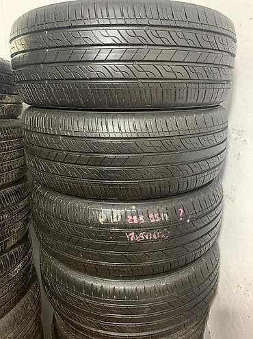 Шины 225 / 55 / R 17, Лето, Б/у, Комплект, Легковые, Корея, Kumho