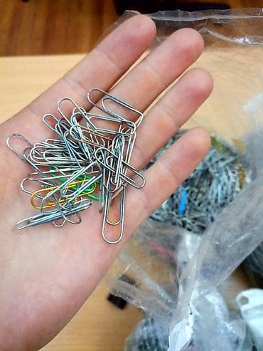 Кошельки: Скрепки, зажимы МНОГО, органайзеры, степлеры Скрепки хорошие 30сом — 2