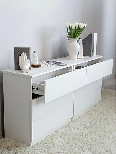 Кресла: Продается российский комод под ИКЕЮ! Без сборки, цвет белый, размеры — 3