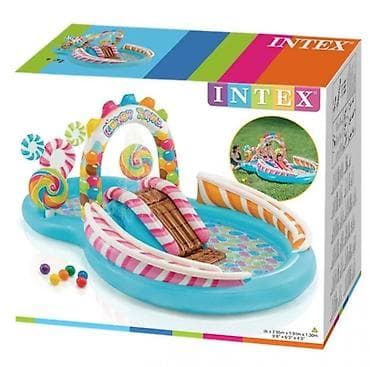 Спорт жана эс алуу: Описание Детский надувной бассейн с горкой Intex 57149 Candy Zone   — 1