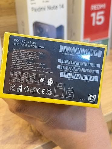 iphone 6 osh: Poco C85, Новый, 128 ГБ, цвет - Черный, В рассрочку, 2 SIM — 2