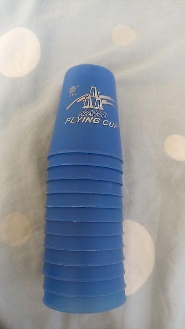 time try: Набор стаканов для спидстэкинга Magic Flying Cup (синие) базовые 12 — 1