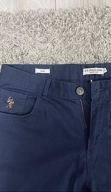 личный: Мужские брюки, L, XL, Us Polo Assn, Новый, цвет - Синий, Платная доставка, Самовывоз — 2