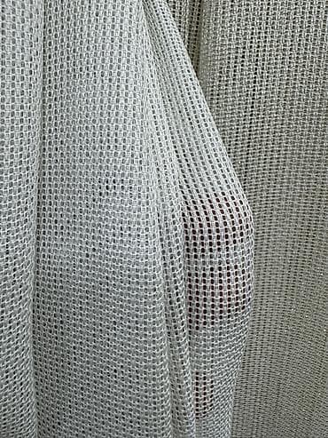 дантела постель производитель: Шторы из льняной фактурной ткани и сетчатый тюль - Коллекция — 3