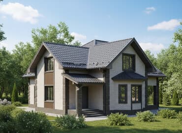 Металлочерепица темно-серого цвета с характерным профилем "Монтеррей" at lalafo.kg Металлочерепица темно-серого цвета с характерным профилем "Монтеррей"