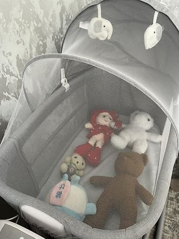 Люльки: Люлька, Б/у, Колыбель, Металл, цвет - Серый, Самовывоз — 8
