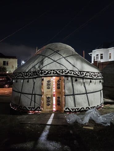 где можно купить палатку для отдыха: Аренда юрты, Каркас Деревянный, 85 баш, Казан, Посуда, Самовар — 8