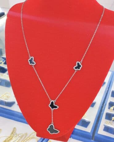 самые красивые свадебные платья в мире: Новая коллекция Серебряный Колье Ванклиф Бабочка Серебро 925 пробы — 2