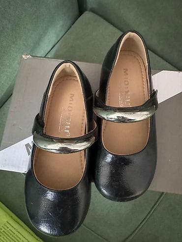 обувь мюли: Детские туфли Mary Jane MIDIXIU - Цвет: черный с серебристым ремешком — 4