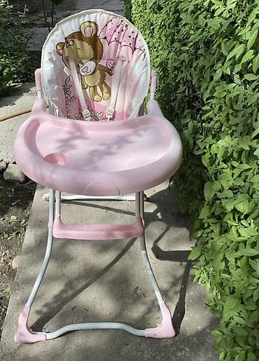 Стульчик для кормления, Другой бренд, Металл, Другой вид, цвет - Розовый