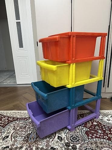 органайзеры для игрушек: Полка для вещей и одежды, Пластик — 1