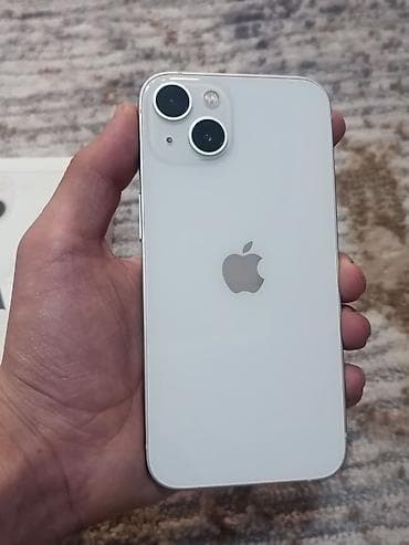 IPhone 13, Б/у, 128 ГБ, Старлайт, Кабель, Коробка, 79 %