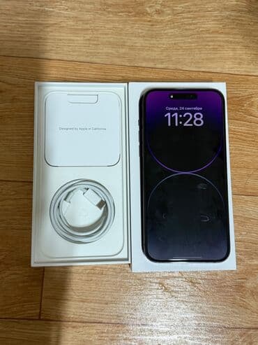 14 pro max новый: IPhone 14 Pro Max, Б/у, 256 ГБ, Deep Purple, Кабель, Коробка, 86 % — 4