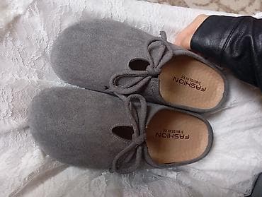 Сабо: Домашние тапочки, 37, Новый, цвет - Серый — 3