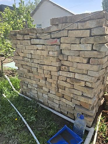 резка кафеля: Кирпич полнотелый керамический, разобранный с кладки - Материал — 1