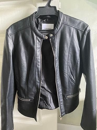 s: Кожаная куртка, Классическая модель, Экокожа, Укороченная модель, S — 1