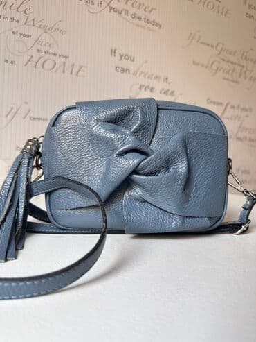 сумка ручной работы из натуральной кожи: Сумка из зернистой кожи, Италия. 
Состояние отличное — 1