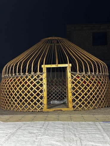 где можно купить палатку для отдыха: Аренда юрты, Каркас Деревянный, 85 баш, Казан, Посуда, Самовар — 3