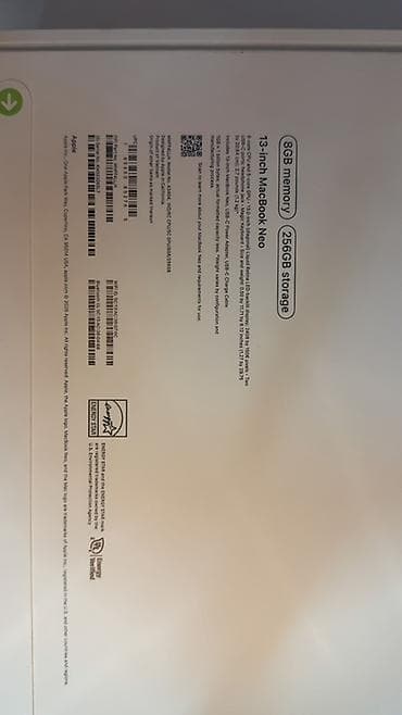 1600: MacBook Neo 13” (Новый, привезён из США 🇺🇸) Новый с коробкой не — 2