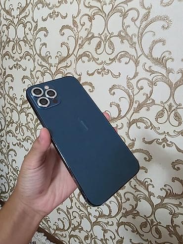 айфон 12 прр: IPhone 12 Pro, Б/у, 128 ГБ, Pacific Blue, Кабель, 73 % — 2