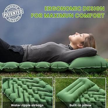 где можно купить раскладушку: Надувной матрас, Новый, Односпальный, Другой бренд, Самовывоз, длина - 193 см — 1